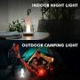 LUTEC LED 190LM Night Light Touch-Button Operation 3 Step Dimmer Portable & Moveable Table Light Outdoor,Waterproof Exterior Atmosphere Lighting for Patio, Tent