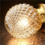 Modo Lighting Glass Globe Flush Mount Ceiling Light Creative Pineapple Ceiling Pendant Lights Industrial Antique Brass Ceiling Light Fixture for Living Room Hallway Study Room