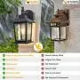Outdoor Wall Lantern, Dusk to Dawn Sensor Exterior Light Fixture Wall Mount, E26 Socket Matte Black Wall Sconce with Clear Glass Shade, 100% Aluminum, Wall Lamp for Porch Entryway Doorway Outdoor Wall Lantern, Dusk to Dawn Sensor Exterior Light Fixture Wall Mount, E26 Socket Matte Black Wall Sconce with Clear Glass Shade, 100% Aluminum, Wall Lamp for Porch Entryway Doorway