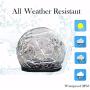 NC&APAUS Outdoor Solar Garden Lights 2 Packs Cracked Glass Balls In-Ground Solar Waterproof Lights Outdoor Solar Lamp for Lawn Patio Yard