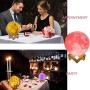 Moon Lamp, Custom Moon Lamp with Picture 16 Colors with Remote Personalized Moon Lamps Photo Engraved Christmas Birthday Gifts for Women Men Boyfriend Mom (4 Inch/9cm)