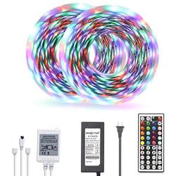 Daybetter Led Strip Lights 32.8ft Color Changing 3528 Led Light Strip Kit for Room Rope Light No White Color