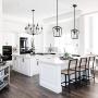Modern Dining Room Chandeliers Metal Farmhouse Candle Style Black Chandelier, 32-in
