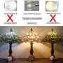 Tiffany Lamp Cream Stained Glass Crystal Bead Dragonfly Table Light W12H18 Inch S139 WERFACTORY Lamps Parent Friend Lover Living Room Bedroom Coffee Bar Study Office Desk Bedside Antique Craft Gifts