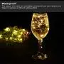 LEDIKON 4 Pack 33Ft 100 Led Fairy Lights Battery Operated with 8 Modes Remote and Timer,Waterproof Copper Mini String Lights Firefly Twinkle Lights for Outdoor Wedding Chirstmas,Warm White