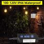 OHLUX Smart Outdoor String Lights Dimmer & Timer, 11.3FT Dusk to Dawn Light Dimmer Switch, 1-100% Brightness Dimmable 120V 360W IP66 Waterproof