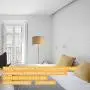 DEEPLITE Modern Floor Lamp, Tall Standing Lamp with 2 Bulb Socket for Office Bedroom Living Room Bright Lighting, Brushed Nickel Body, White Lampshade
