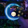 Solar Powered Garden Lights -  Outdoor Decorative Moon Light - Metal Waterproof Solar Garden Light for Pathway, Lawn, Patio, Yard
