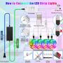 65.6ft LED Strip Lights,BITIANTEAM Smart LED Lights Music Sync Bluetooth Controller SMD 5050 RGB Color Changing Rope Lights 44 Key IR Remote LED Lights for Bedroom Home Party DIY Decoration (4x16.4FT)