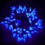 Twinkle Star C6 Christmas String Lights, 100 LED 33ft Fairy Lights with 29V Safe Adaptor, Indoor Outdoor 8 Lighting Modes with Memory Function for Patio Xmas Tree Wedding Party Decor, Blue