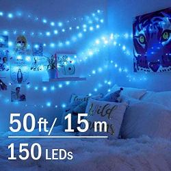 Solhice 50ft Color Changing LED Fairy Lights USB Powered, 150 LEDs RGB String Lights with Remote Control for Bedroom, Copper Wire Twinkle Firefly Lights Waterproof for Wedding Holiday Decoration