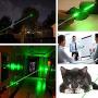 Powerful Tactical Green Flashlight Adjustable Focus Green Light Burning Beam Light Flashlight for Hunting Hiking Outdoor Projector Travel