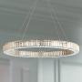 Vesta Chrome Pendant Chandelier 35 1/2& Wide Modern LED Ring Crystal Glass Fixture for Dining Room House Foyer Kitchen Island Entryway Bedroom Living Room - Possini Euro Design Vesta Chrome Pendant Chandelier 35 1/2& Wide Modern LED Ring Crystal Glass Fixture for Dining Room House Foyer Kitchen Island Entryway Bedroom Living Room - Possini Euro Design