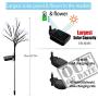 TONULAX Solar Garden Lights - Newest Solar Powered Landscape Tree Lights with Larger Solar Capacity, Solar Decorative Lights Outdoor for Pathway, Patio, Front Yard Decoration(2 Pack)