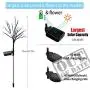 TONULAX Solar Garden Lights - Newest Solar Powered Landscape Tree Lights with Larger Solar Capacity, Solar Decorative Lights Outdoor for Pathway, Patio, Front Yard Decoration(2 Pack)