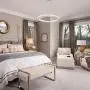 Ganeed Chandeliers,Crystal Glass Chandelier,Pendant Lighting Ceiling Lights Fixtures for Living Room Bedroom Restaurant Porch Dining Room,One Rings (Dia 11.8'',6500K)