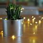 Sanniu Led Fairy Lights, Mini 3AAA Battery Powered Copper Wire Starry Fairy Lights, Battery Operated Lights for Bedroom, Christmas, Parties, Wedding, Centerpiece, Decoration (5m/16ft Warm White)