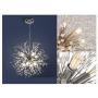 GDLMA Modern Sputnik Chandelier 8-Light Crystal Pendant Lamp for Bedroom,Dining Room,Living Room (Silver)