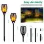 TomCare Solar Lights 99 LED Flickering Flame Solar Torches Lights 43'' Waterproof Outdoor Lighting Solar Powered Pathway Lights Landscape Decoration Lighting Auto On/Off for Garden Patio Yard, 4 Pack TomCare Solar Lights 99 LED Flickering Flame Solar Torches Lights 43'' Waterproof Outdoor Lighting Solar Powered Pathway Lights Landscape Decoration Lighting Auto On/Off for Garden Patio Yard, 4 Pack