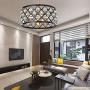 KARMIQI Crystal Chandelier Light Fixture 4-Light Ceiling Light, Bulbs Included, Vintage Modern Farmhouse Pendant Light for Dining Room Kitchen Island