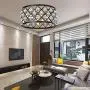 KARMIQI Crystal Chandelier Light Fixture 4-Light Ceiling Light, Bulbs Included, Vintage Modern Farmhouse Pendant Light for Dining Room Kitchen Island