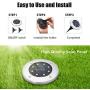 |Solar Ground Lights Outdoor 12 Pack| 8LED Solar Disk Lights,Waterproof,In ground Solar Garden Lights for Pathway Lawn Yard Roads Walkway Driveway - Cold White