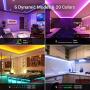 MustWin 40ft Led Strip Light 360 5050 LEDs Flexible Color Changing LED Lights with 44 Keys RF Remote Controller & 24V Power Supply Dimmable Tape Light Kit for Home Room Kitchen Bar Party Decoration