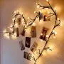 Curtain Lights Indoor Outdoor, 8.3ft 8 Modes 72 Led Globe String Lights Plug in, Window Lights for Patio Garden Wedding Party Bookshelf, Warm White