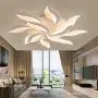 12 Heads Stepless Dimming Modern LED Ceiling Lamp Petal Chandelier with Remote Control Suitable for Bedroom, Dining Room, Living Room 1000 105MM 173W (6)