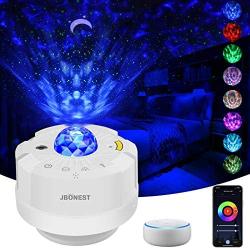 Star Projector,Night Light Projector LED Nebula Light with Moon Star,12 Modes Galaxy Projector Light with Touch Control/Voice Control/App,Star Sky Light Suitable for Bedroom/Party/Home Decor