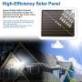 Solar Lights Outdoor, AmeriTop Super Bright LED Solar Motion Sensor Lights with Wide Angle Illumination; 1600LM 6000K, 3 Adjustable Heads, IP65 Waterproof Outdoor Security Lighting (White)
