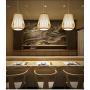ANYE 15ft White Plug-in UL On/Off Dimmer Switch Cord Retro Art Deco Style E26 Lamp Holder Rattan Bamboo Lampshade Pendant Light for Dining Room Cafe Restaurant Bulbs Not Included