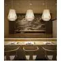 ANYE 15ft White Plug-in UL On/Off Dimmer Switch Cord Retro Art Deco Style E26 Lamp Holder Rattan Bamboo Lampshade Pendant Light for Dining Room Cafe Restaurant Bulbs Not Included