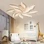 12 Heads Stepless Dimming Modern LED Ceiling Lamp Petal Chandelier with Remote Control Suitable for Bedroom, Dining Room, Living Room 1000 105MM 173W (6)