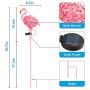 Solar Flamingo Garden Lights, NIORSUN Metal Flamingo Stake Outdoor Art Decorations IP65 Waterproof for Christmas Decor, Garden, Pathway, Courtyard, Lawn