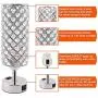 Dimmable Table Touch Lamp with 2 USB Charging Ports, AC Outlet, and Bulb, Decorative Crystal Bedside Light, Cute Modern Desk Lamps for Bedroom, Living Room, Bed Side, Guest Room, and Home Office Dimmable Table Touch Lamp with 2 USB Charging Ports, AC Outlet, and Bulb, Decorative Crystal Bedside Light, Cute Modern Desk Lamps for Bedroom, Living Room, Bed Side, Guest Room, and Home Office