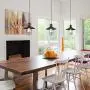 KSANA Industrial Pendant Lighting for Kitchen Island, Mini Cage Hanging Light Fixture for Dining & Living Room, Foyer Bedroom and Entryway
