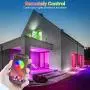 LED Strip Lights 50FT/15M, ATOPSUN Music Sync Color Changing 5050 RGB LED Light Strips Kit, App Control with Remote, Sensitive Built-in Mic Bluetooth Controller for Home Bedroom Kitchen TV Party
