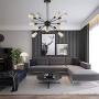 Sputnik Chandeliers 12 Lights Black Modern Pendant Light Fixtures Ceiling Hanging Light for Bedroom Dining Room Kitchen Island Living Room