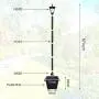 Outdoor Solar Lamp Post Light, 67"Solar Powered Street Lights with Planter for Landscape Pathway Street Patio Yard Outdoor Solar Lamp Post Light, 67"Solar Powered Street Lights with Planter for Landscape Pathway Street Patio Yard