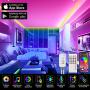 65.6ft LED Strip Lights,BITIANTEAM Smart LED Lights Music Sync Bluetooth Controller SMD 5050 RGB Color Changing Rope Lights 44 Key IR Remote LED Lights for Bedroom Home Party DIY Decoration (4x16.4FT)
