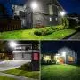 Onforu 2 Pack 100W LED Flood Light, Super Bright Security Lights, IP66 Waterproof Outdoor Flood Light, 5000K Daylight White Floodlight for Yard, Garden, Playground, Basketball Court