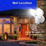 Motion Sensor Outdoor Light, LED Security Flood Lights Dusk to Dawn 5000K Daylight White 100-130V AC, IP65 Round Dual-Head Wall Light for Driveway/Garage/Porch/Yard, GLEEBOM