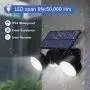 CINOTON Solar Lights Outdoor Motion Sensor 30 LED Solar Flood Light Dual Head Spotlights IP65 Waterproof 360°Rotatable Solar Landscape Light for Yard Garage Patio Porch - 2 Packs CINOTON Solar Lights Outdoor Motion Sensor 30 LED Solar Flood Light Dual Head Spotlights IP65 Waterproof 360°Rotatable Solar Landscape Light for Yard Garage Patio Porch - 2 Packs