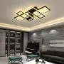FangYanMei Modern Ceiling lamp,dimmable 108W Modern LED Chandelier Flush Mount,4 Squares Acrylic Ceiling Lamp Fixture for Bedroom Dining Study Room,Black FangYanMei Modern Ceiling lamp,dimmable 108W Modern LED Chandelier Flush Mount,4 Squares Acrylic Ceiling Lamp Fixture for Bedroom Dining Study Room,Black