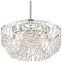 Arden Chrome Pendant Chandelier 18 1/2'' Wide Modern Clear K9 Crystal Strands 5-Light Fixture for Dining Room House Foyer Kitchen Island Entryway Bedroom - Vienna Full Spectrum