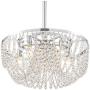 Arden Chrome Pendant Chandelier 18 1/2'' Wide Modern Clear K9 Crystal Strands 5-Light Fixture for Dining Room House Foyer Kitchen Island Entryway Bedroom - Vienna Full Spectrum