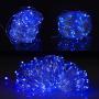 Twinkle Star 200 LED 66ft Halloween Fairy String Lights USB & Adapter Powered, Dimmable Control Starry Silver Wire Lights Home Lighting Indoor Outdoor Bedroom Wedding Christmas Party Decoration, Blue