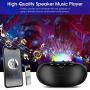 HANGRUI Star Projector, Starry Sky Night Light Projector with Bluetooth Music Speaker & Remote Control for Bedroom & Party, Galaxy Projector Lamp with Voice Control & APP Timer Setting for Baby & Kids