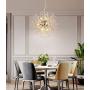 Crystal Chandeliers Bubble Light Firework Lights Sputnik Light Stainless Steel Crystal Chandelier Hanging Lights for Bedroom Dining Rooms Living Room